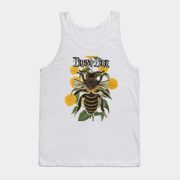 Busy Bee on beautiful yellow flowers Tank Top by RedThorThreads